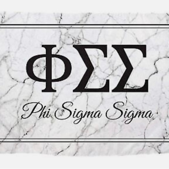 Large marble phi sigma sigma sorority flag - Picture 1 of 2